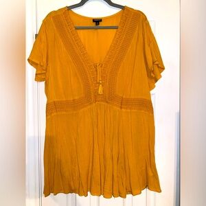 Torrid peasant blouse - short sleeve - 1x